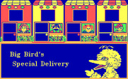 Big Bird's Special Delivery for IBM PC/Compatibles - Title screen.