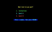Big Bird's Special Delivery for IBM PC/Compatibles - What level do you want?