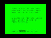 Big Bird's Special Delivery for TRS-80 Color Computer - Instructions.