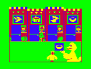 Big Bird's Special Delivery for TRS-80 Color Computer - Game start; Big Bird has a package to deliver!