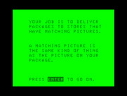 Big Bird's Special Delivery for TRS-80 Color Computer - Instructions for the second game.