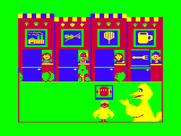 Big Bird's Special Delivery for TRS-80 Color Computer - Who should I deliver this football to?