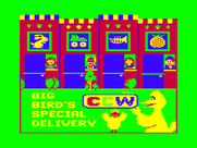 Big Bird's Special Delivery for TRS-80 Color Computer - Title screen.