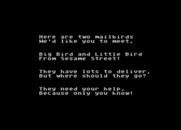 Big Bird's Special Delivery for Atari 8-bit - Game introduction.