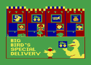Big Bird's Special Delivery for Atari 8-bit - Title screen.
