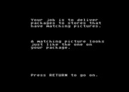 Big Bird's Special Delivery for Atari 8-bit - Game instructions.