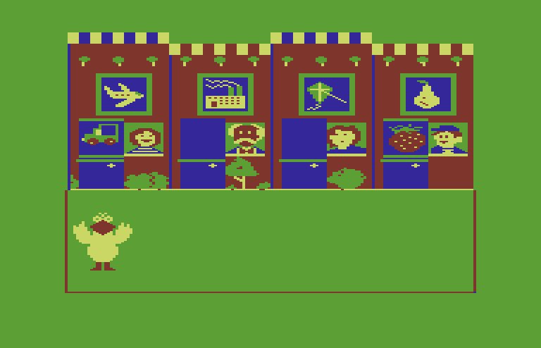Big Bird's Special Delivery Commodore 64 Screenshot: A successful delivery!