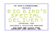 Big Bird's Special Delivery for Commodore 64 - Loading screen (Hi-Tech Expressions release).
