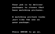Big Bird's Special Delivery for IBM PC/Compatibles - How to play the game.