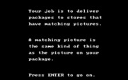 Big Bird's Special Delivery for IBM PC/Compatibles - Instructions for the second game.