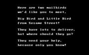 Big Bird's Special Delivery for IBM PC/Compatibles - About the game.