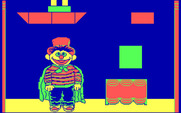 Ernie's Magic Shapes for IBM PC/Compatibles - A complicated shape to match.