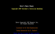 Ernie's Magic Shapes for IBM PC/Compatibles - Copyright screen.