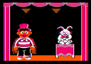 Ernie's Magic Shapes for Apple II - A rabbit appears when you answer correctly.