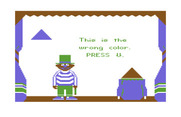 Ernie's Magic Shapes for Commodore 64 - Game instructions.