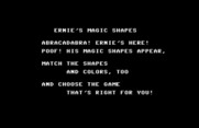 Ernie's Magic Shapes for Commodore 64 - Welcome to the game!
