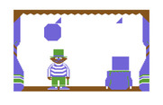 Ernie's Magic Shapes for Commodore 64 - Do any of these shapes match?