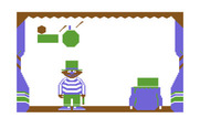 Ernie's Magic Shapes for Commodore 64 - Here's a more complicated shape.