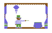 Ernie's Magic Shapes for Commodore 64 - Ernie makes different magic shapes appear...