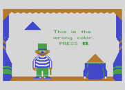Ernie's Magic Shapes for Atari 8-bit - Game instructions.