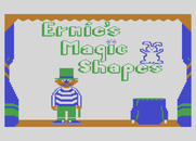 Ernie's Magic Shapes for Atari 8-bit - Title screen.