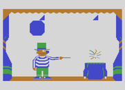 Ernie's Magic Shapes for Atari 8-bit - Ernie makes new magic shapes appear.