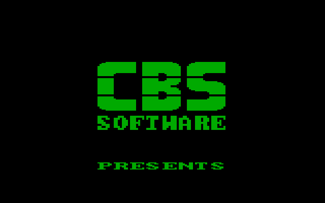Ernie's Magic Shapes IBM PC/Compatibles Screenshot: CBS Software logo.