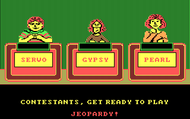 Jeopardy! 25th Anniversary Edition IBM PC/Compatibles Screenshot: Is everyone ready to play Jeopardy!?