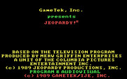 Jeopardy! 25th Anniversary Edition for IBM PC/Compatibles - Loading screen.