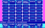 Jeopardy! 25th Anniversary Edition for IBM PC/Compatibles - Game start; select a category...
