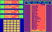 Big Boggle for IBM PC/Compatibles - Here's some of the words that were found.