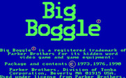 Big Boggle for IBM PC/Compatibles - Title screen after the letters have been assembled.