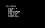 Ken Uston's Profe$$ional Blackjack for IBM PC/Compatibles - The main menu.