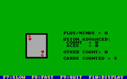 Ken Uston's Profe$$ional Blackjack for IBM PC/Compatibles - Counting cards...