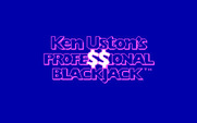 Ken Uston's Profe$$ional Blackjack for IBM PC/Compatibles - Title screen.