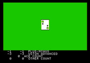 Ken Uston's Profe$$ional Blackjack for Apple II - Practice mode.