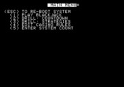 Ken Uston's Profe$$ional Blackjack for Apple II - The main menu.