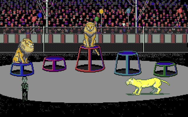 Les Manley in: Search for the King IBM PC/Compatibles Screenshot: Hi kitty!