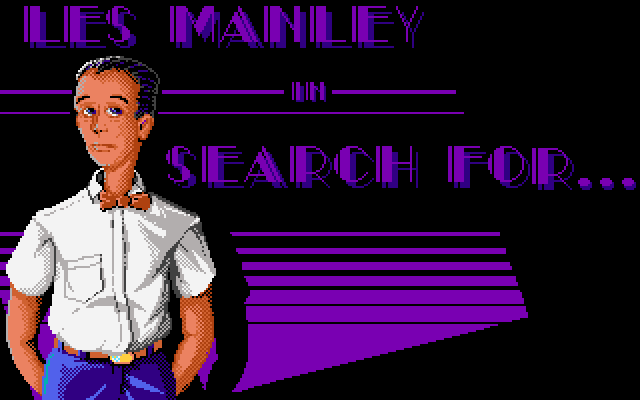 Les Manley in: Search for the King IBM PC/Compatibles Screenshot: Title screen 1.