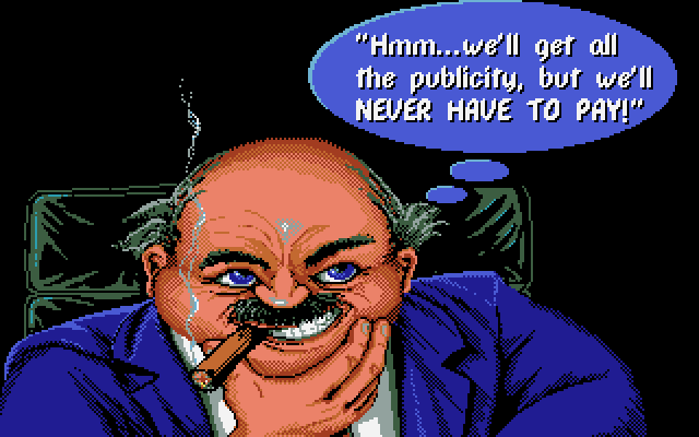 Les Manley in: Search for the King IBM PC/Compatibles Screenshot: The evil plan is hatched!