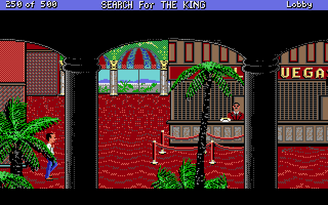 Les Manley in: Search for the King IBM PC/Compatibles Screenshot: The hotel lobby.