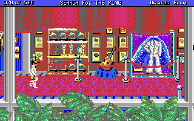 Les Manley in: Search for the King IBM PC/Compatibles Screenshot: Hmm, a guitar!