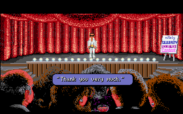 Les Manley in: Search for the King IBM PC/Compatibles Screenshot: Thank you very much!