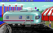 Les Manley in: Search for the King for IBM PC/Compatibles - I wonder who lives in this trailer?