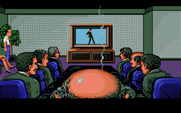 Les Manley in: Search for the King for IBM PC/Compatibles - Viewing the ad announcing the search for the king...