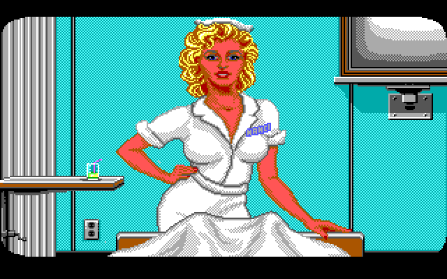 Les Manley in: Search for the King IBM PC/Compatibles Screenshot: Les almost died, but he's recovered!