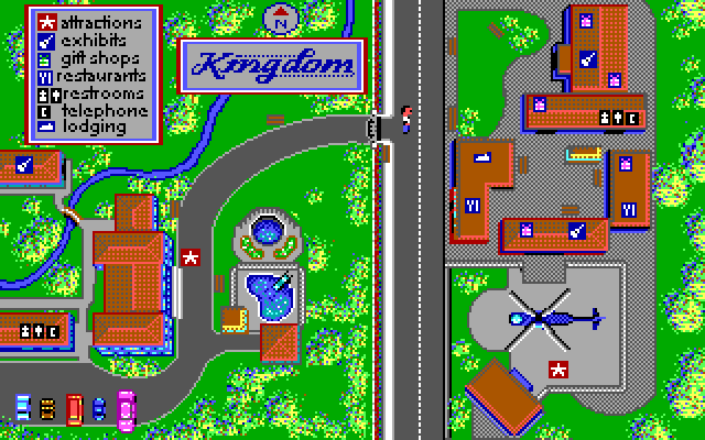 Les Manley in: Search for the King IBM PC/Compatibles Screenshot: A map of the area...