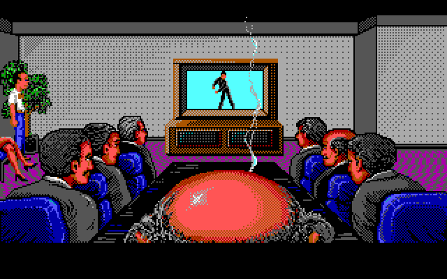 Les Manley in: Search for the King IBM PC/Compatibles Screenshot: The ad showing the goal of finding the king...