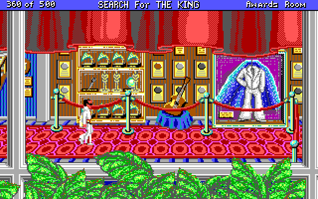 Les Manley in: Search for the King IBM PC/Compatibles Screenshot: A guitar! That could be useful...