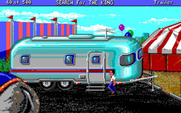 Les Manley in: Search for the King for IBM PC/Compatibles - Hmm, who lives in this trailer?